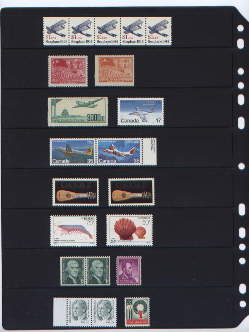 **ANCHOR 25 New Stock Pages 8 S (8-Rows)- black stock sheets/ FREE SHIPPING...