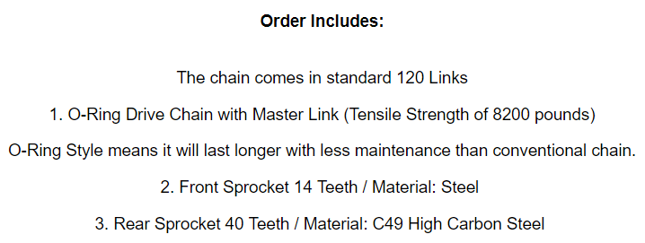 Green O-Ring Drive Chain & Sprockets Kit for Kawasaki KSF400A KFX400 2003-2006