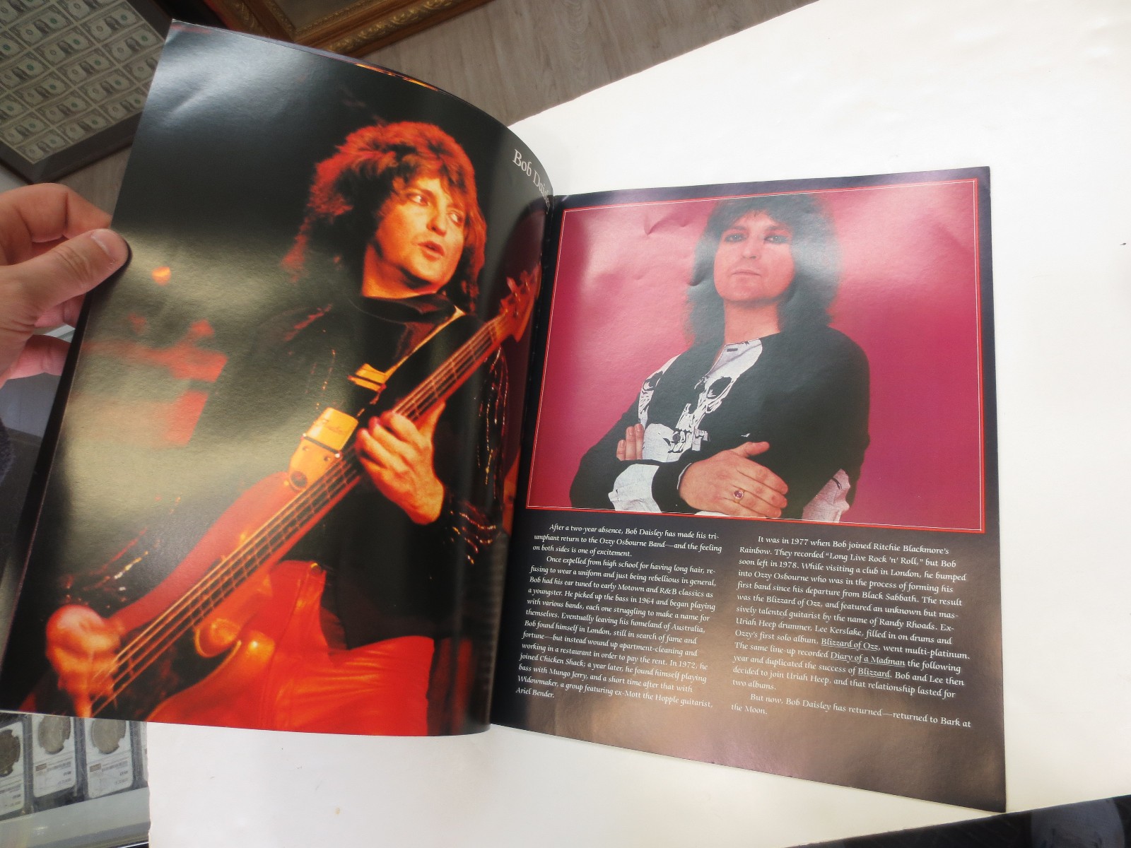 Ozzy Osbourne & Jake E. Lee Autographed Bark At The Moon World Tour 1984 Program