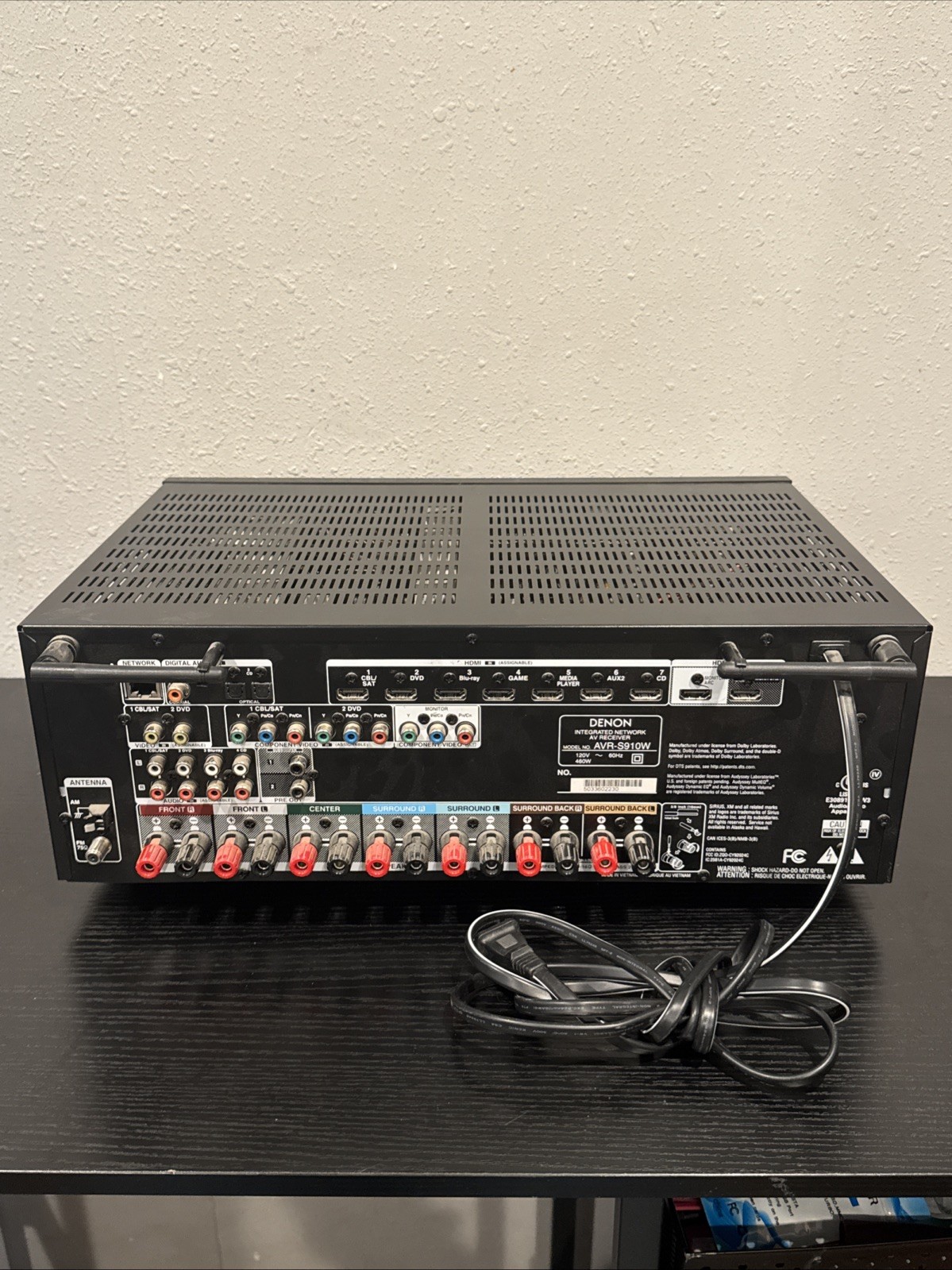 DENON 7.2-CHANNEL HOME THEATER RECEIVER | AVR-S910W GOOD CONDITION