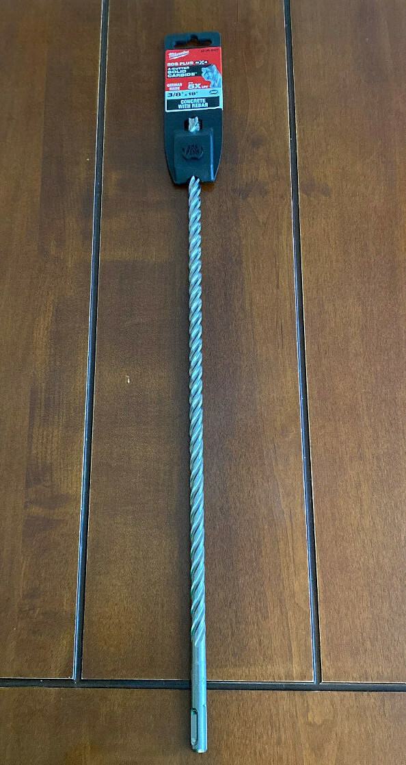 NEW MILWAUKEE SDS-PLUS CONCRETE DRILL BIT 3/8" x 18" MX4 Carbide 48-20-8357