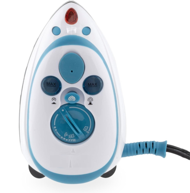 Mini plancha/vaporizador portátil, ideal para costura, quilting y viajes.