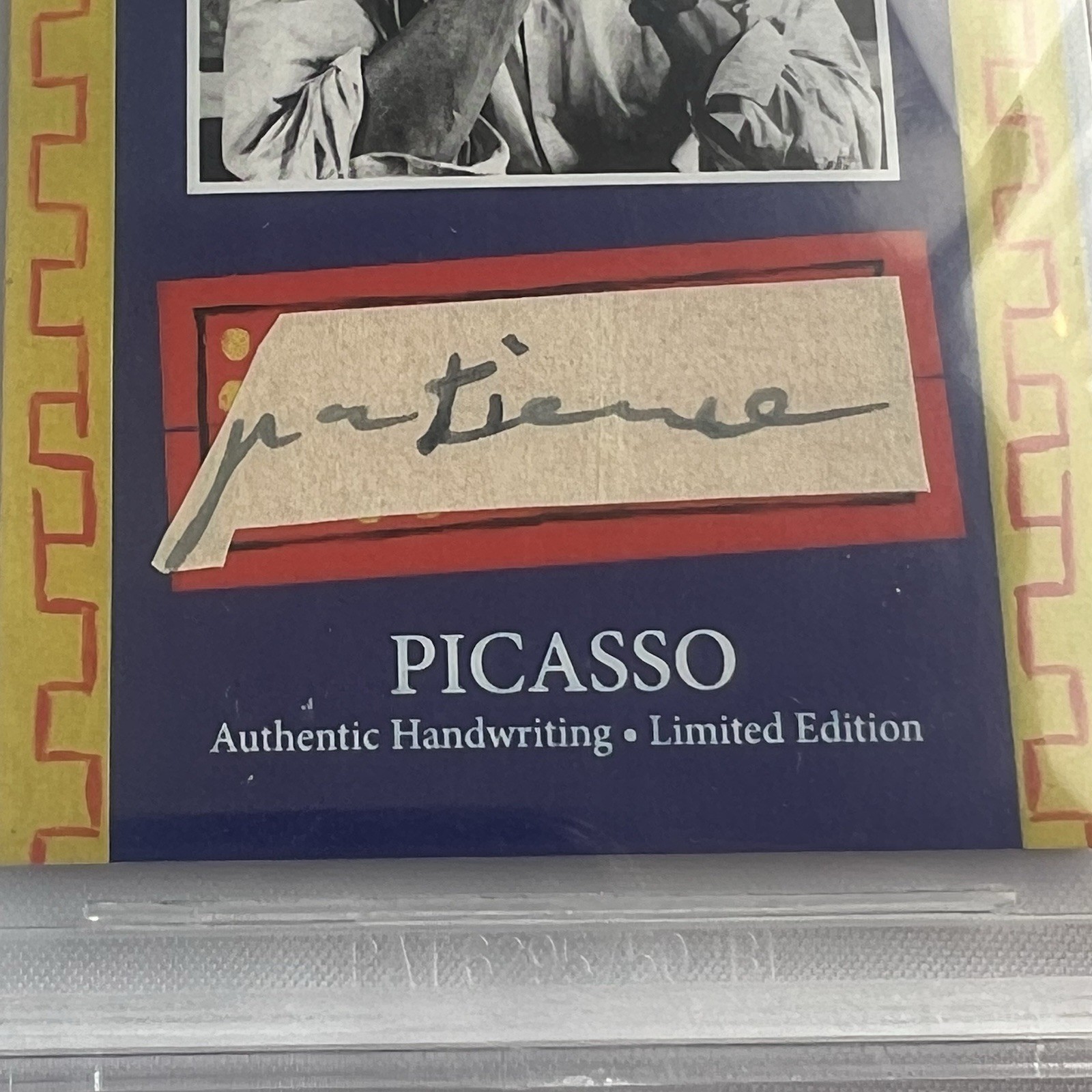 Pablo Picasso Handwritten Word Cut from a Autograph Letter Signed Beckett BAS