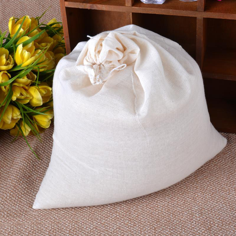 LARGE16x20inch /40x50cm Cotton Muslin Drawstring Bags Reusable Tea Herbs 50PCS
