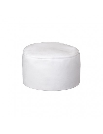 White Chef Hat Elastic On Back. One Size Fit Most.