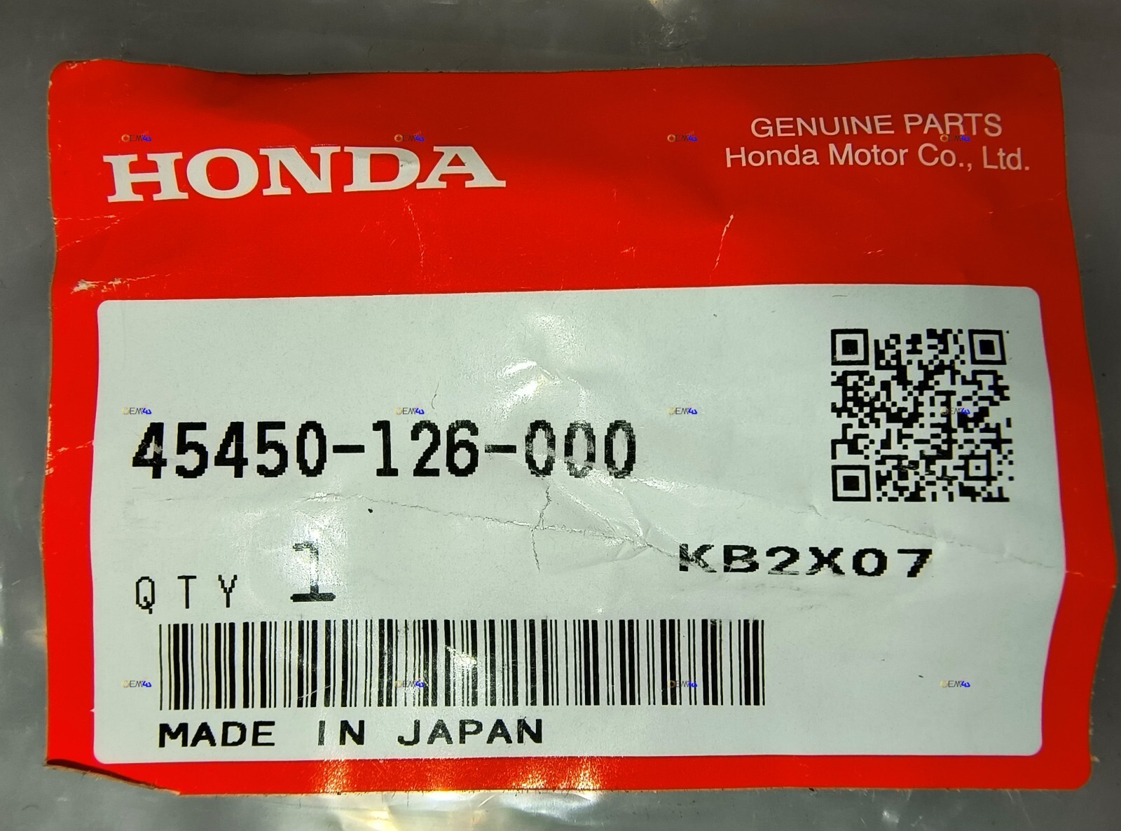 Honda Genuine OEM Front Brake Cable 1969-1971 CT70 CT70H TRAIL 70 45450-126-000