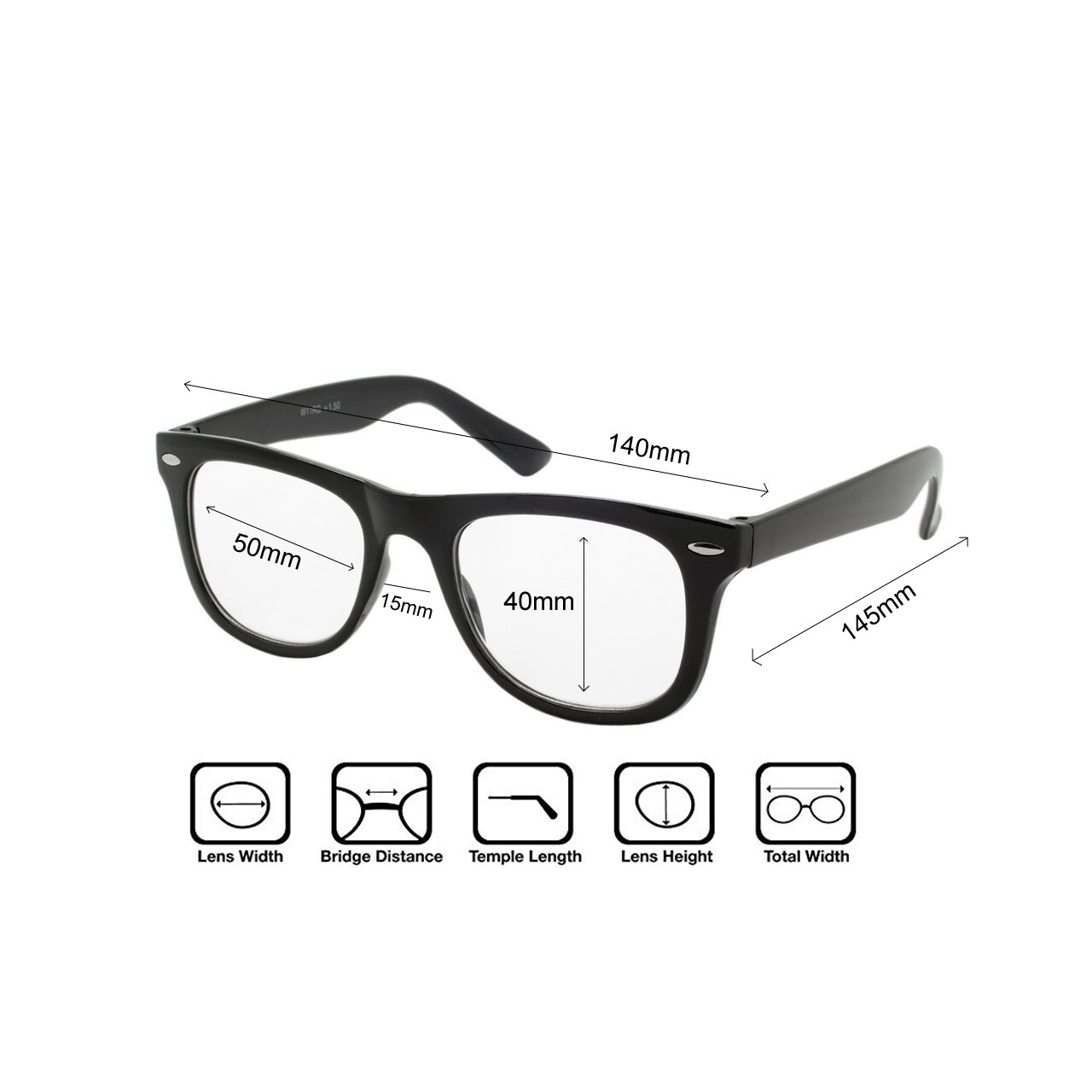 Mens Womens Reading Glasses 4 Pairs Unisex Classic Retro Style Readers All Power