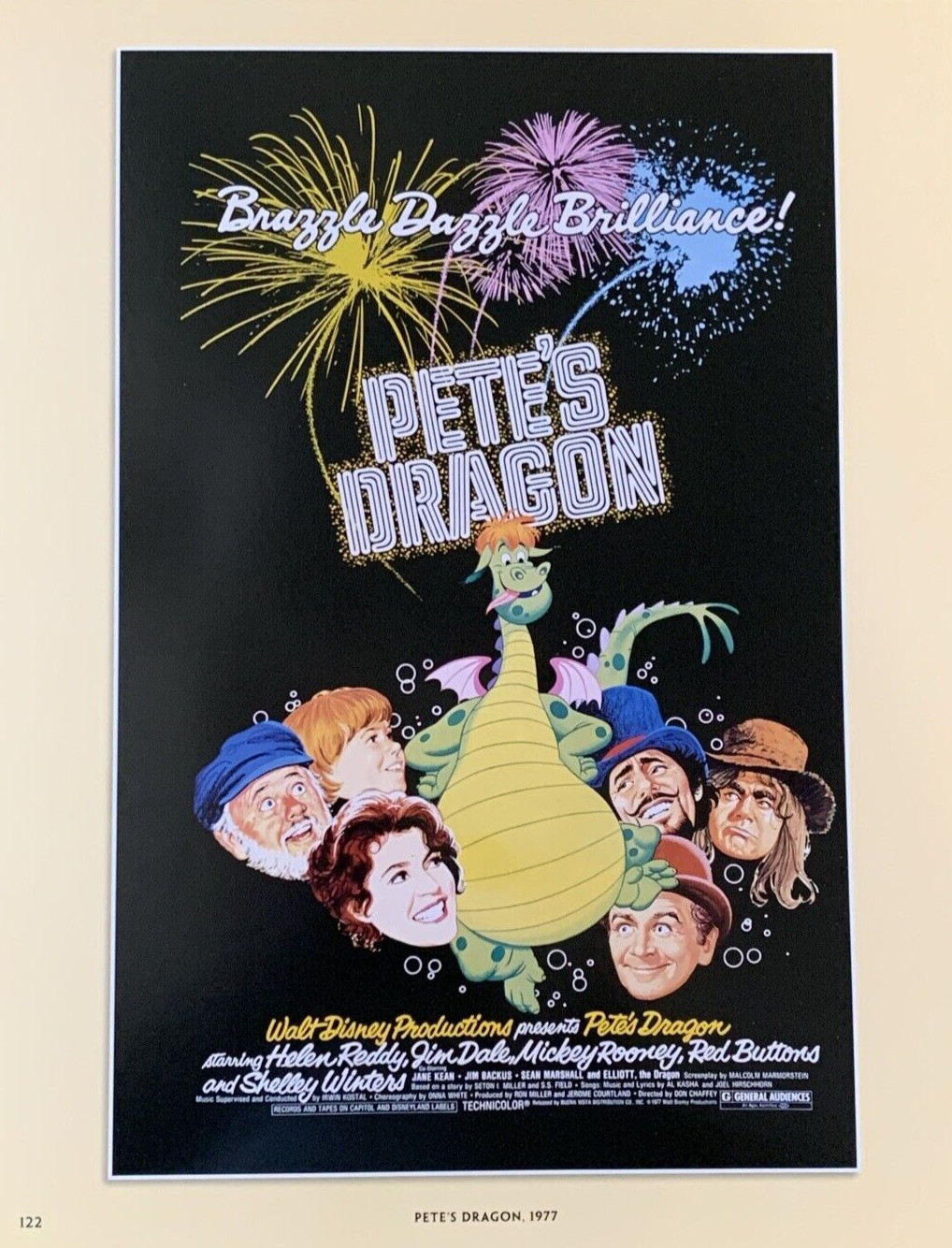 Pete's Dragon 1977 Movie Poster Walt Disney Productions #0009