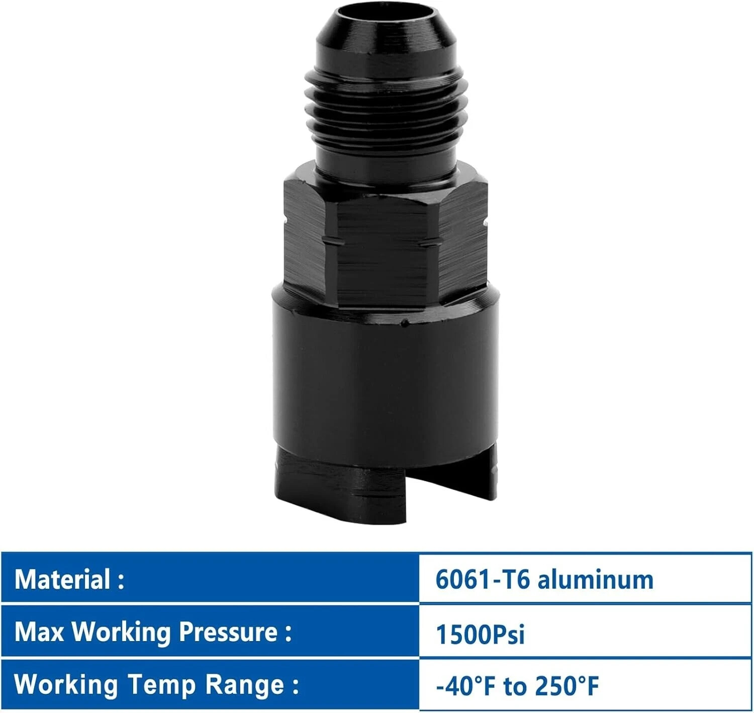 6AN to 3/8" 5/16'' Quick Disconnect EFI Fuel Rail Fitting Adapter Swap 1Pc 2Pcs