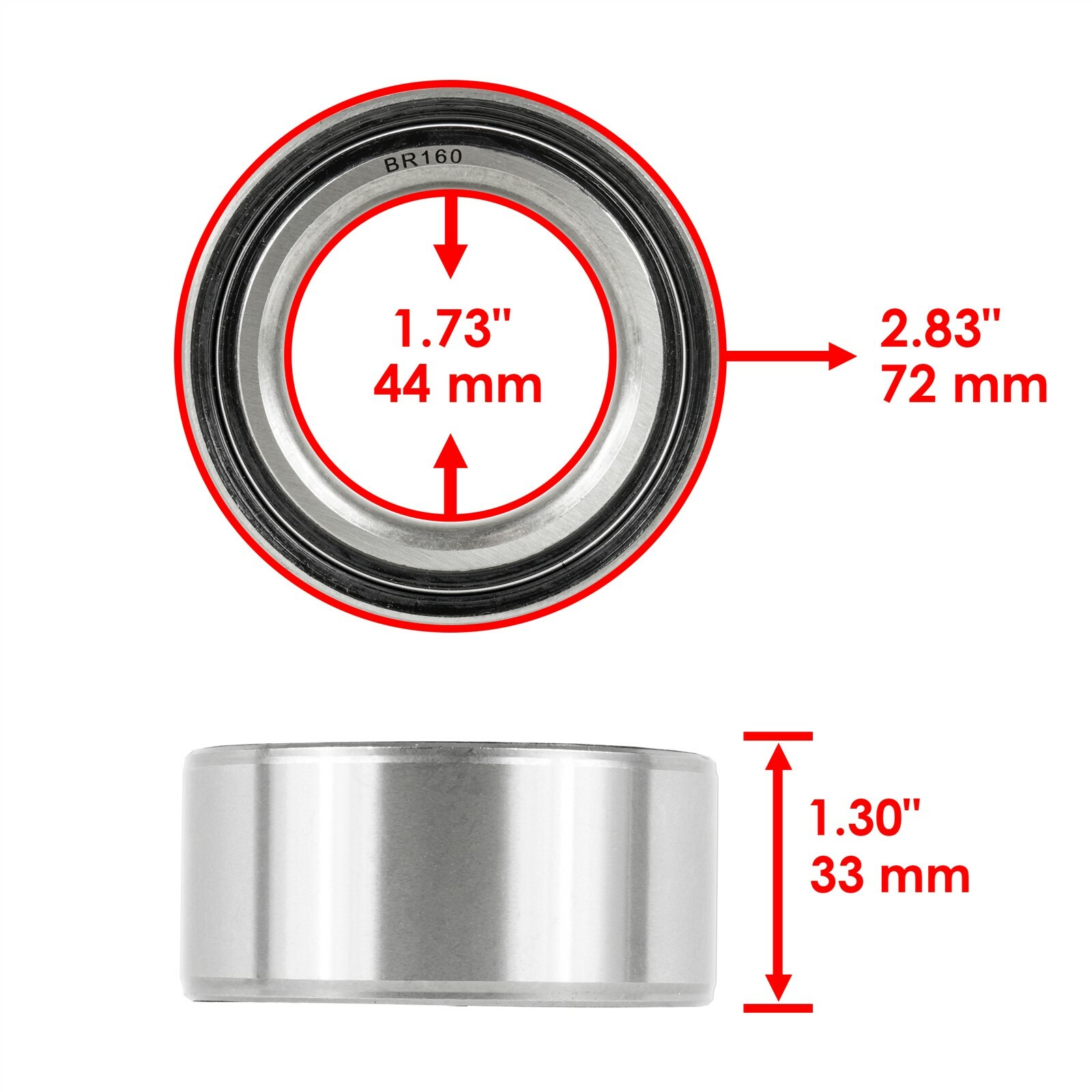 Rear Left&Right Brake Caliper & Disc w/Wheel Hub For Polaris RZR XP 1000 2014-17