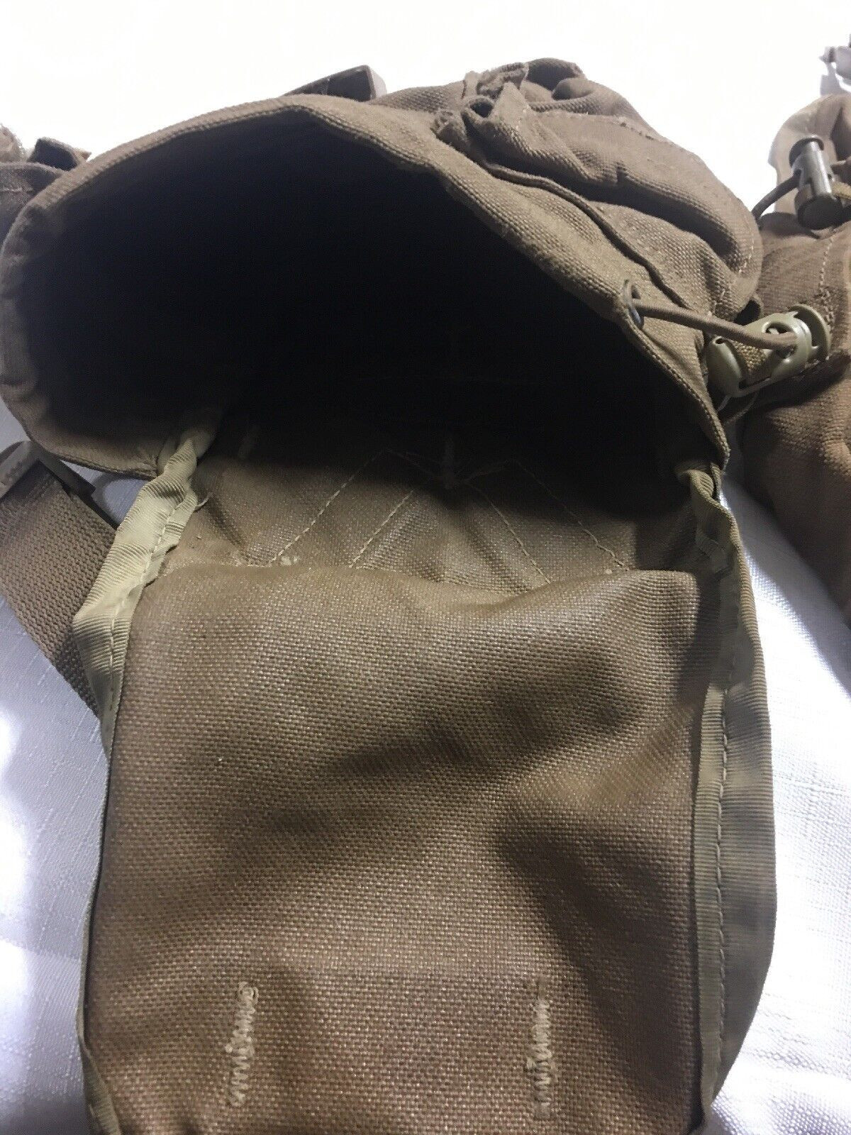 US Military USMC 1 QT MOLLE Coyote Brown CANTEEN COVER Carrier Utility Pouch EXC