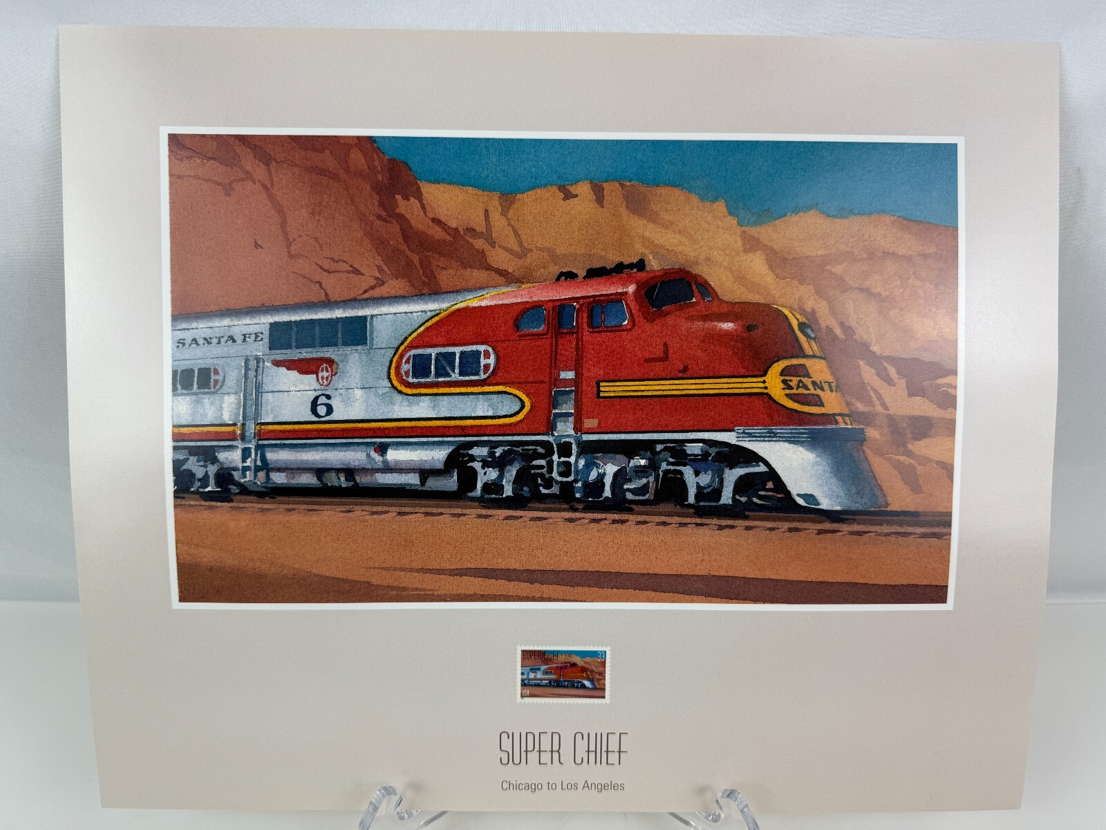 USPS "All Aboard" Stamp Complete Set Prints,Post Cards 1st Day of Issue Aug 1999