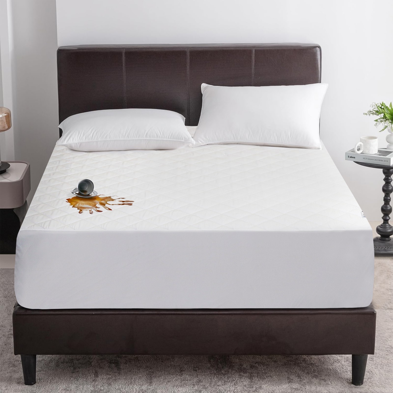 100% Waterproof Mattress Protector Mattress Pad Quilted Mattress Cover USA Size