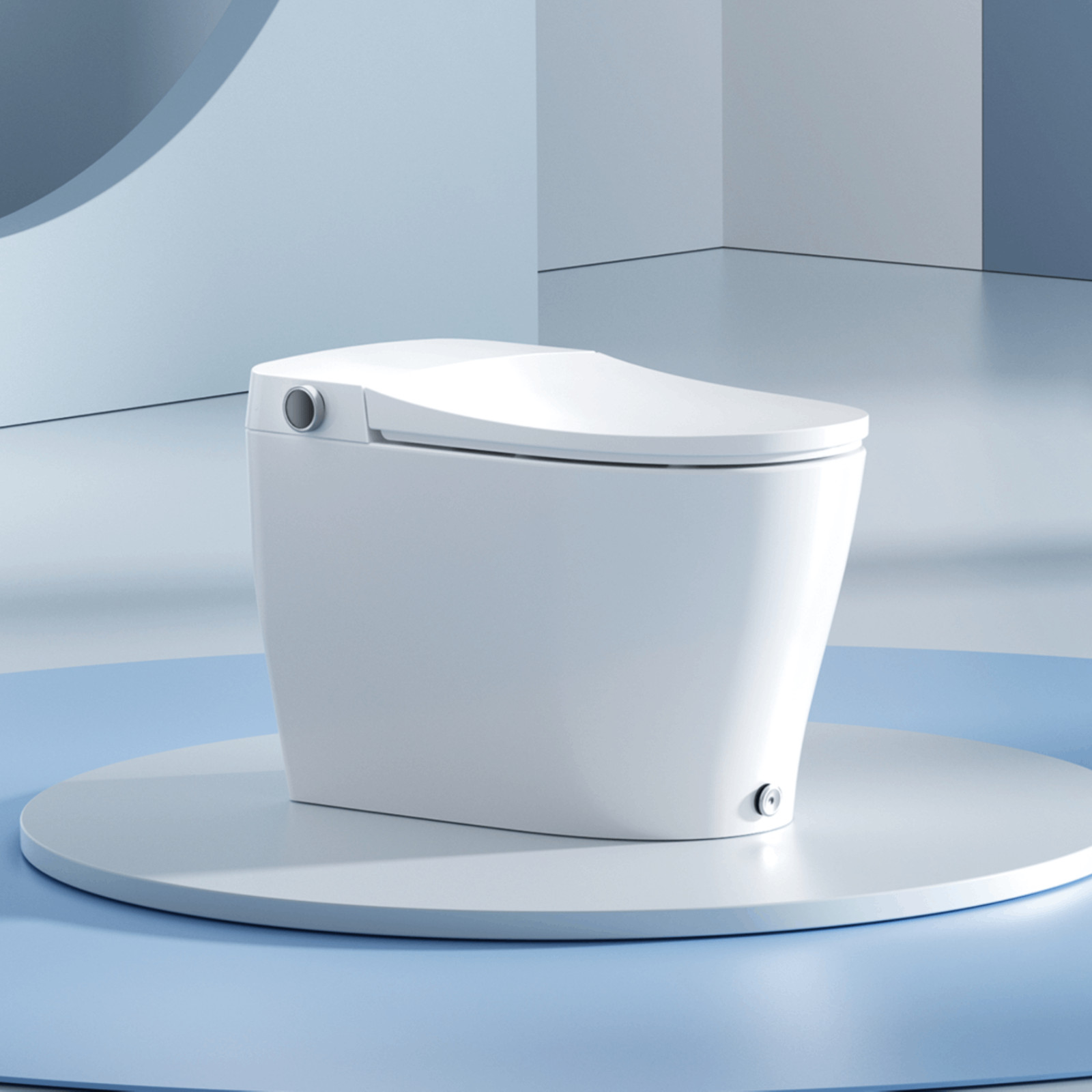 HOROW Smart Toilet Bidet Seat Elongated One Piece Toilet Dryer Auto Open Close