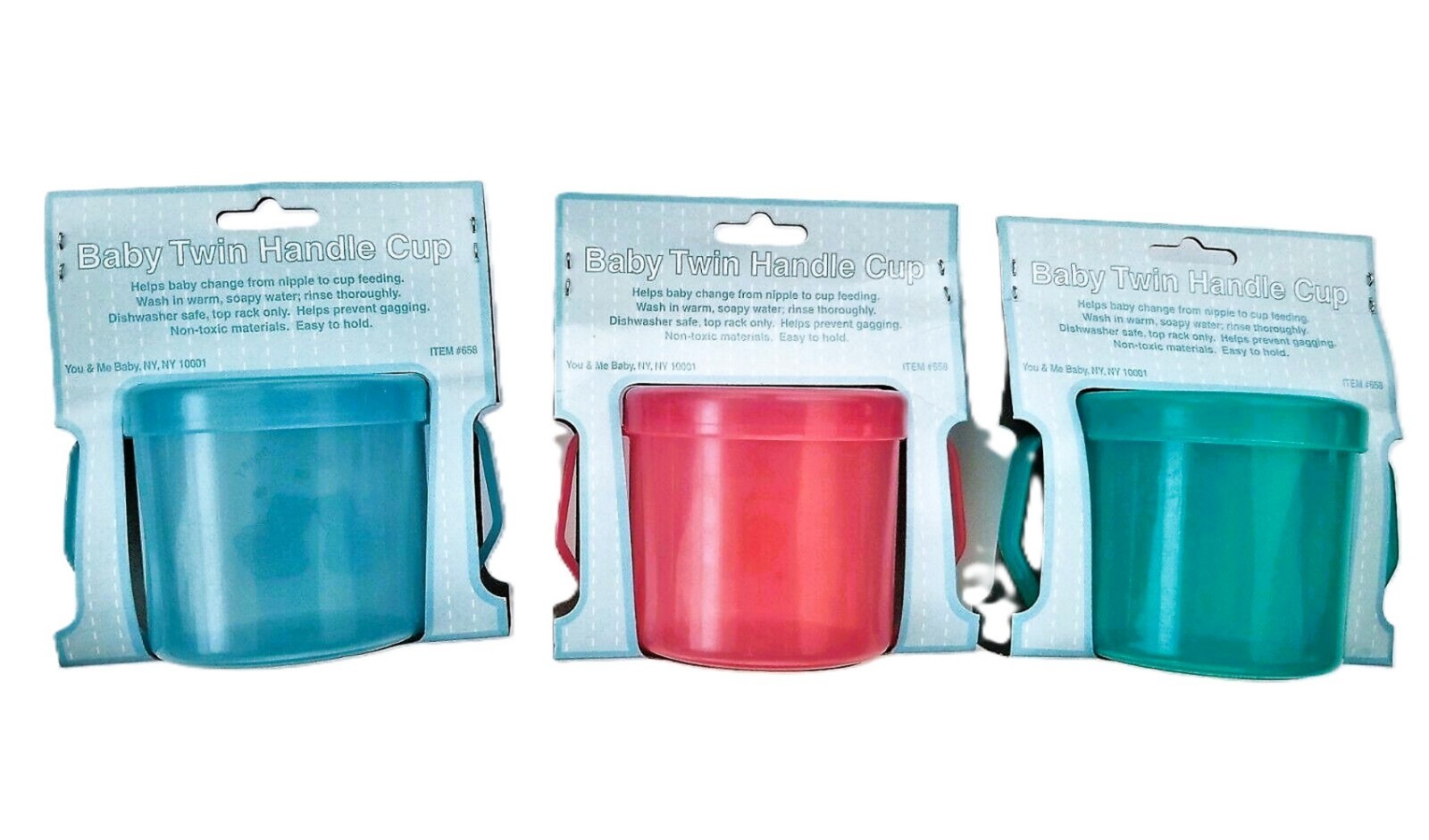 3 Pk Spill-Proof Toddler Sippy Cups – Leak-Free Twin Handles, BPA-Free Baby Cups