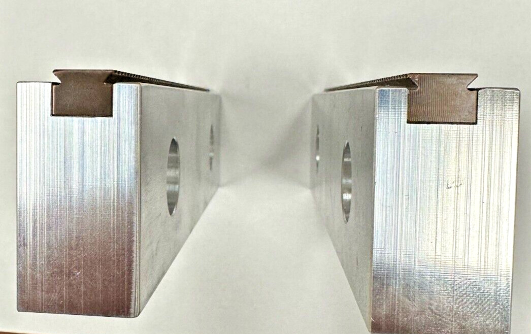 7" Serrated Vise Jaw Set for 6" Kurt Style Vise