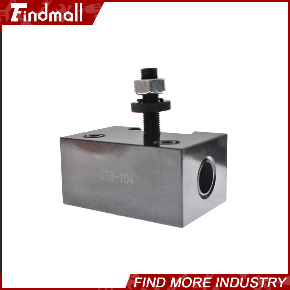 Quick Change Tool Post Holder Set AXA 250-100 Piston Type 6Pcs For Lathe 6 -12"