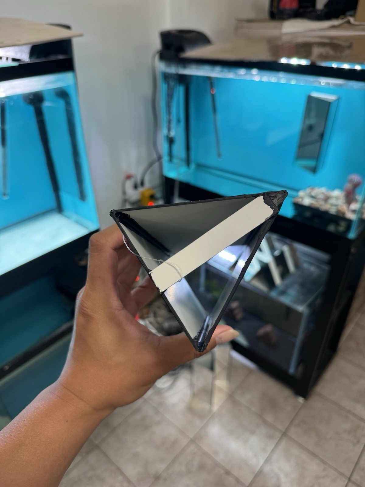 Flowehorn Fish Training Mirror (The biggest version) - Handmade