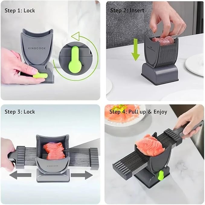 Meat Slicer, Cleaver Can Chop, Slice, Shred, 17 in 1 Stainless Steel Cleaver Kit