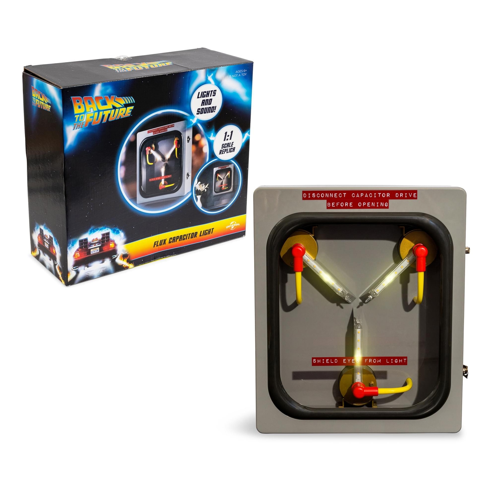 Back To The Future Life-Size 1/1 Scale Flux Capacitor Replica 12-Inch LED Mood