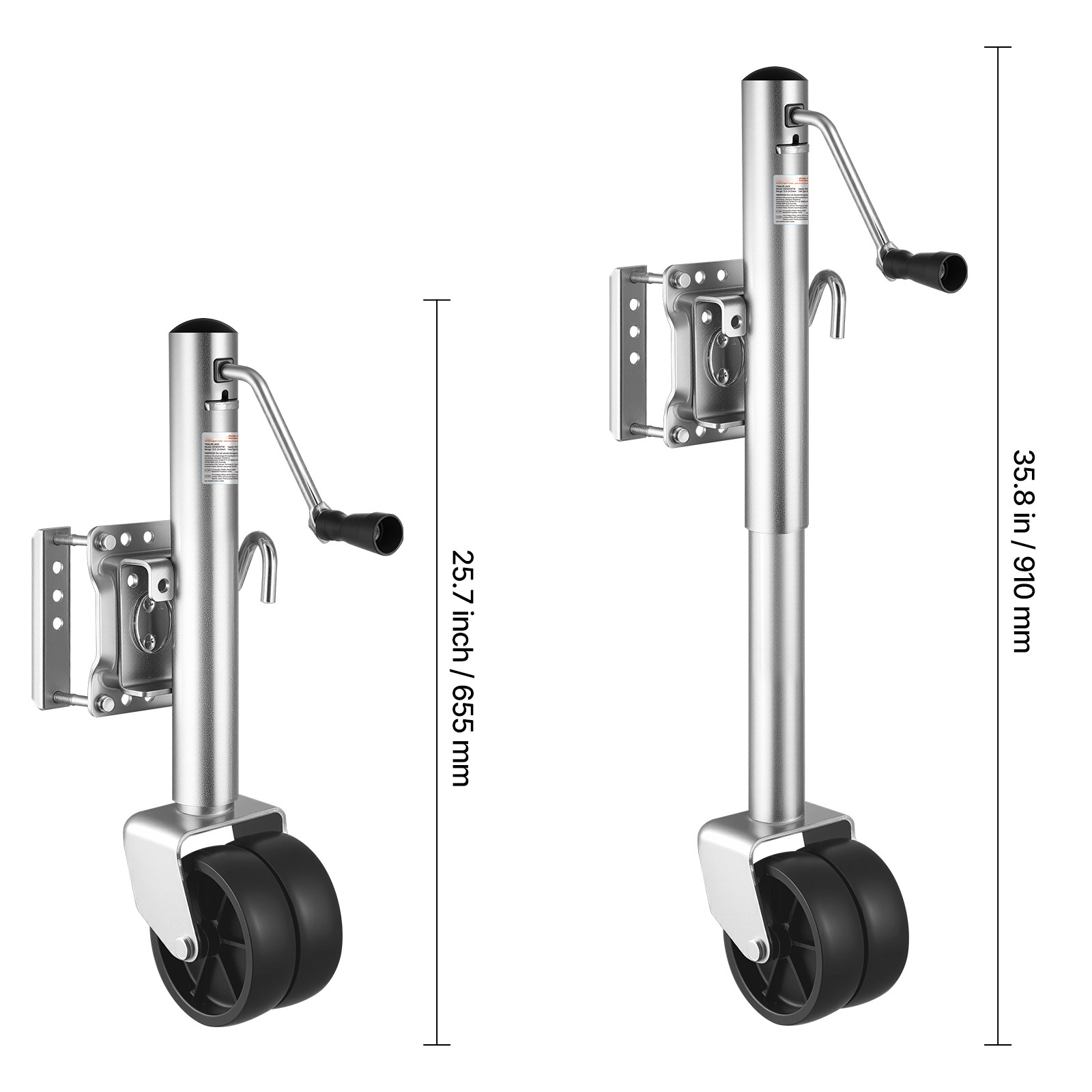 Boat Trailer Jack Marine Heavy Duty Swivel Mount Tongue Jack 1500 lbs Load