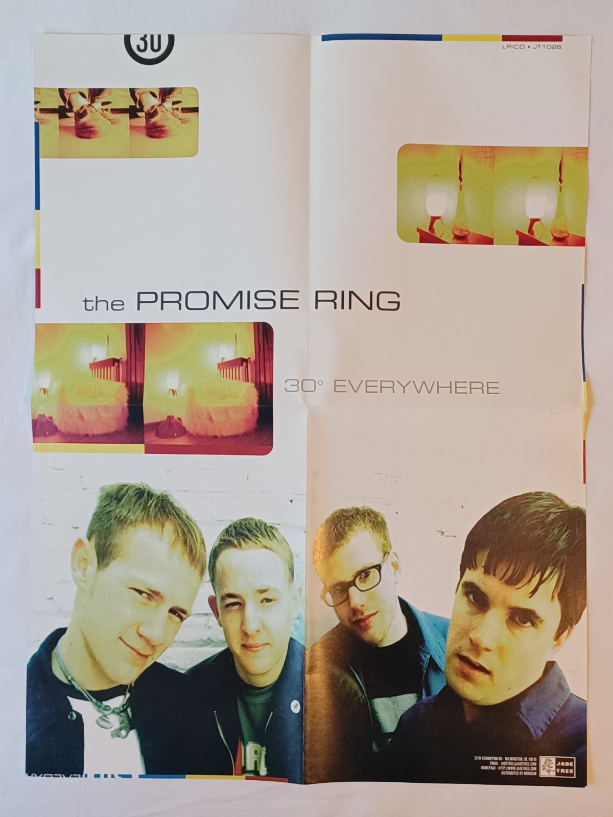 THE PROMISE RING 30 Degrees Everywhere POSTER 1996 Jade Tree Promo CD LP 18 x 24