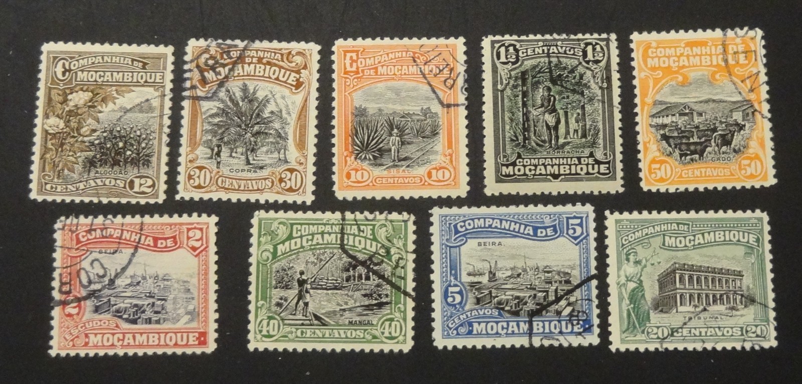 Mozambique Company, Mixed Assortment of Used Stamps, 1918-23 (1052)