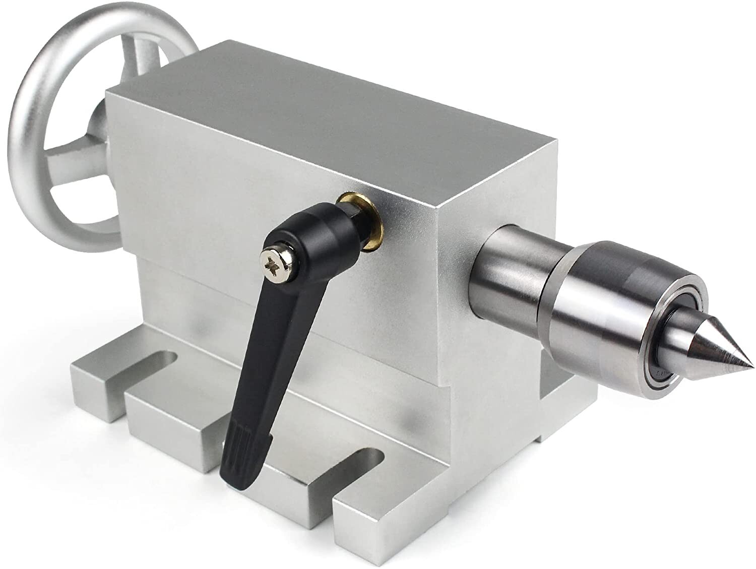 USA｜ Rotary Table A 4th Axis 3 Jaw 80mm Chuck 6:1+Tailstock for Woodworking/CNC