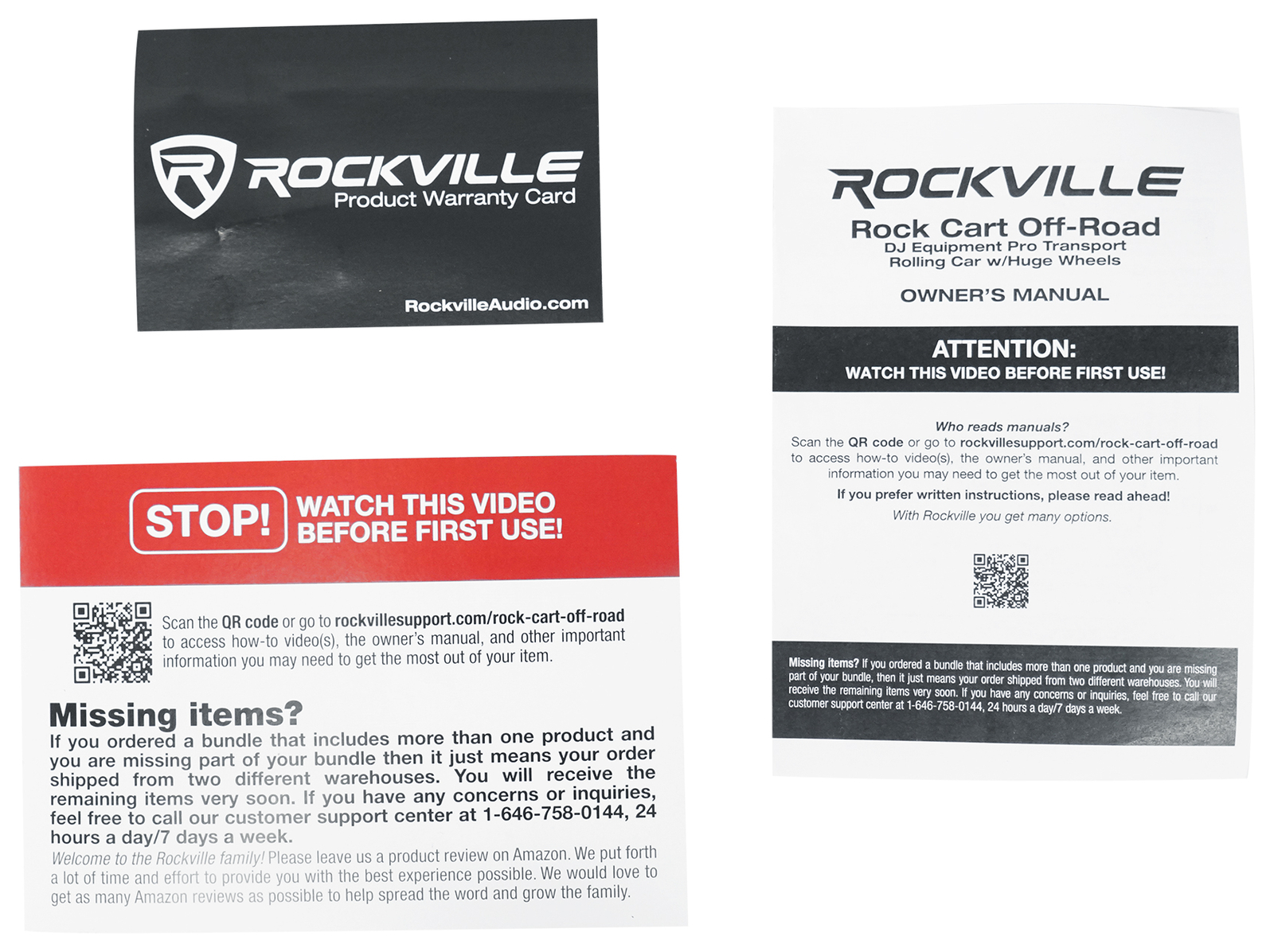 Rockville ROCK CART OFF-ROAD DJ Equipment Pro Transport Rolling Car Huge Wheels!