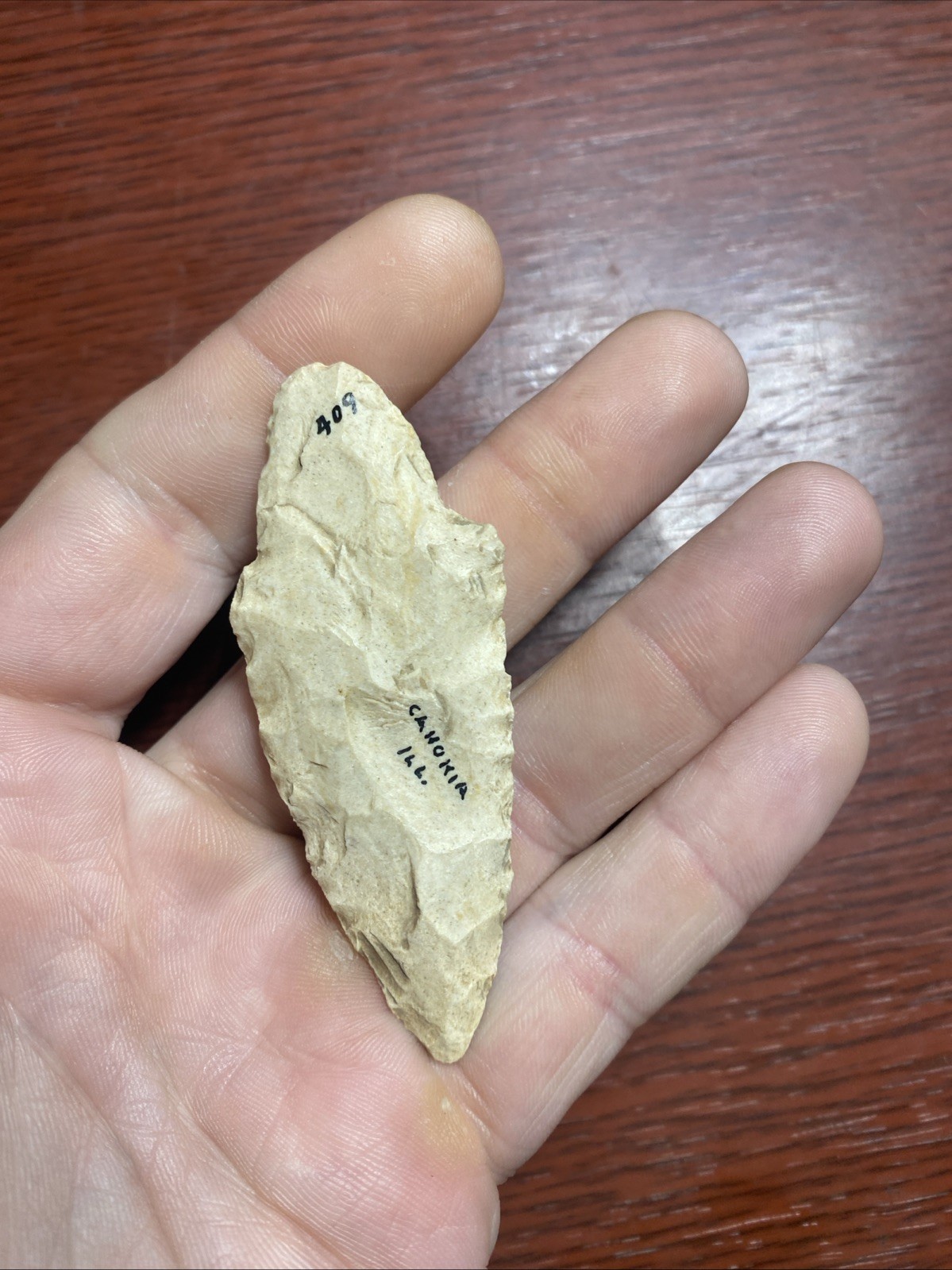 MLC s8275 2 7/8 Adena Stemmed Arrowhead Illinois Artifact