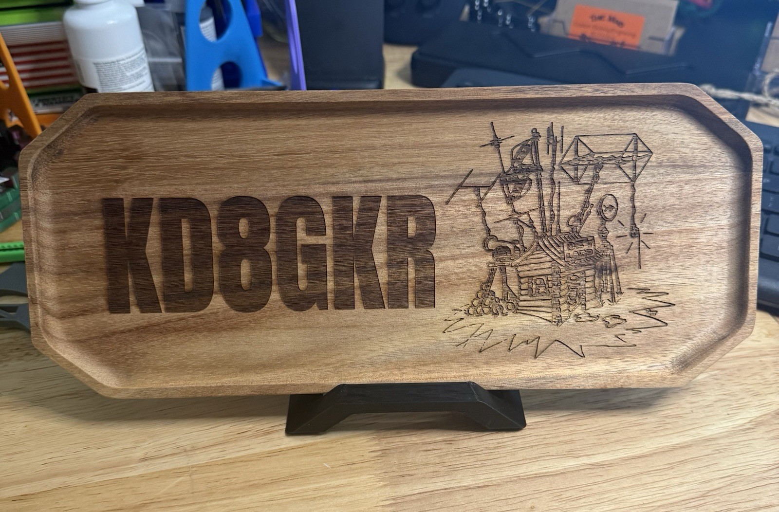 Ham Radio Sign. Callsign. Shack. Accessories. Plaque