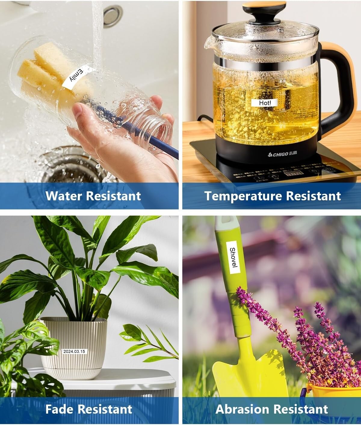 6PK Label Maker Tape 12mm Laminated for Brother P-Touch TZ-231 TZe-231 PT-D210