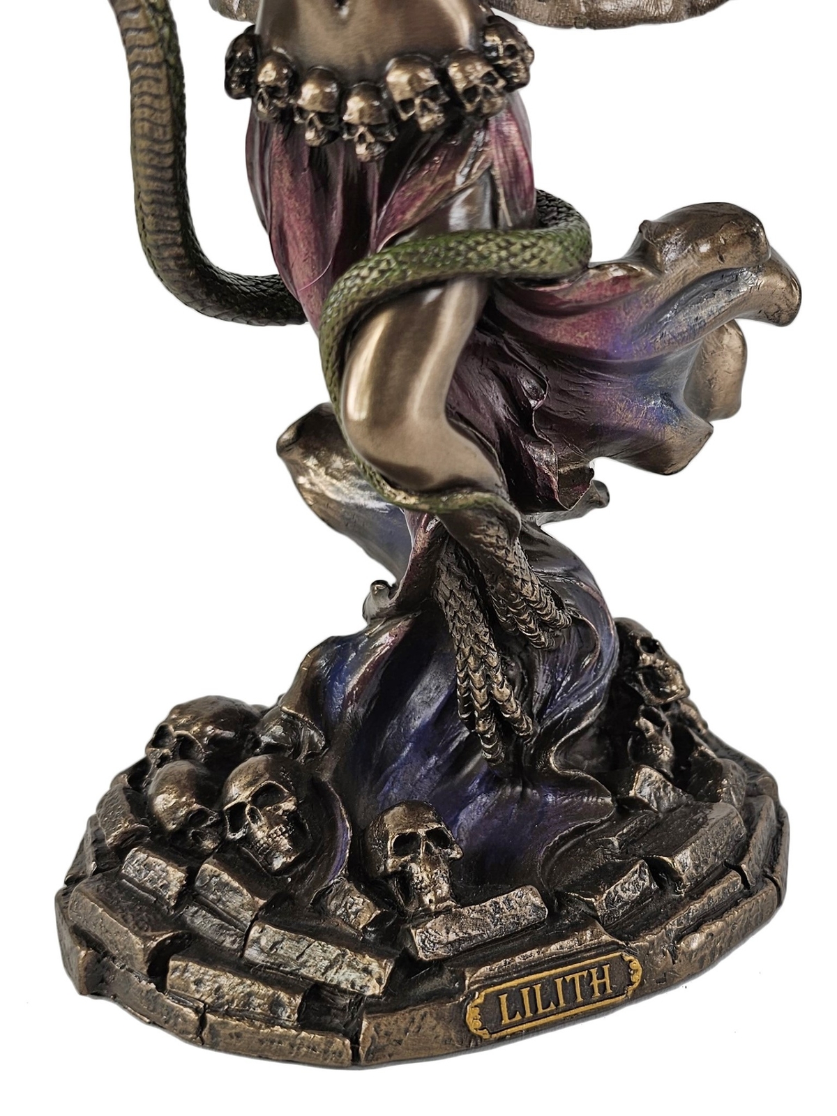 9 3/4" Lilith Queen of Demons Empress of Hell Statue Bronze Color Statue