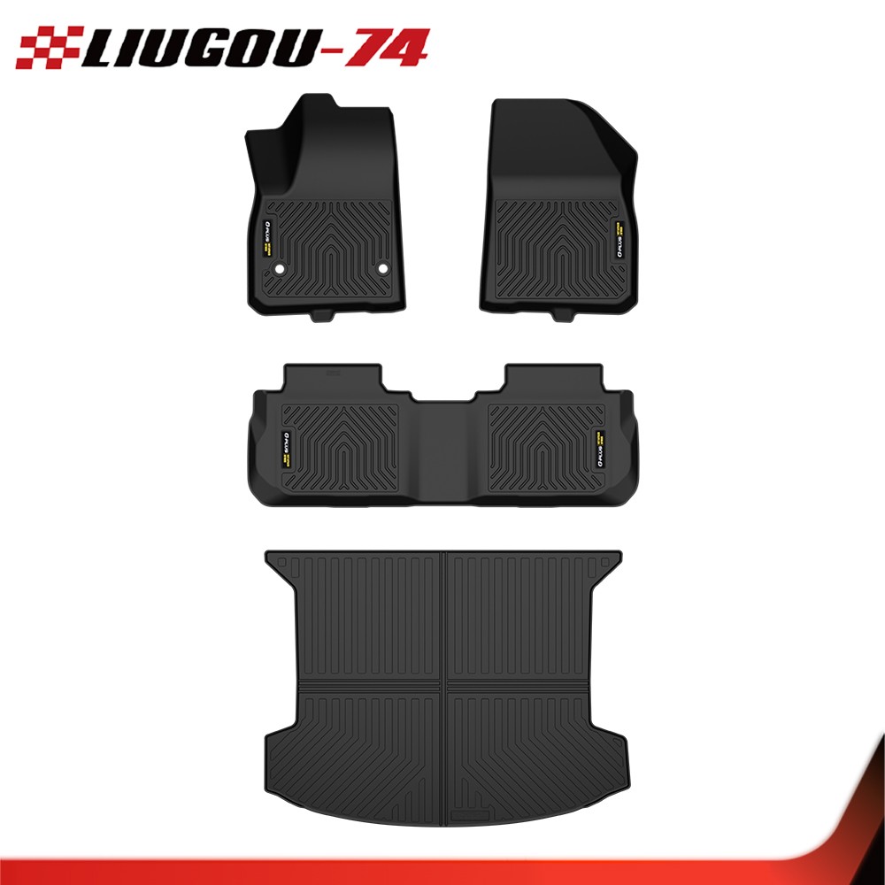 All Weather TPE Floor Mats & Trunk Cargo Liner Black Fit For Cadillac XT5 2018