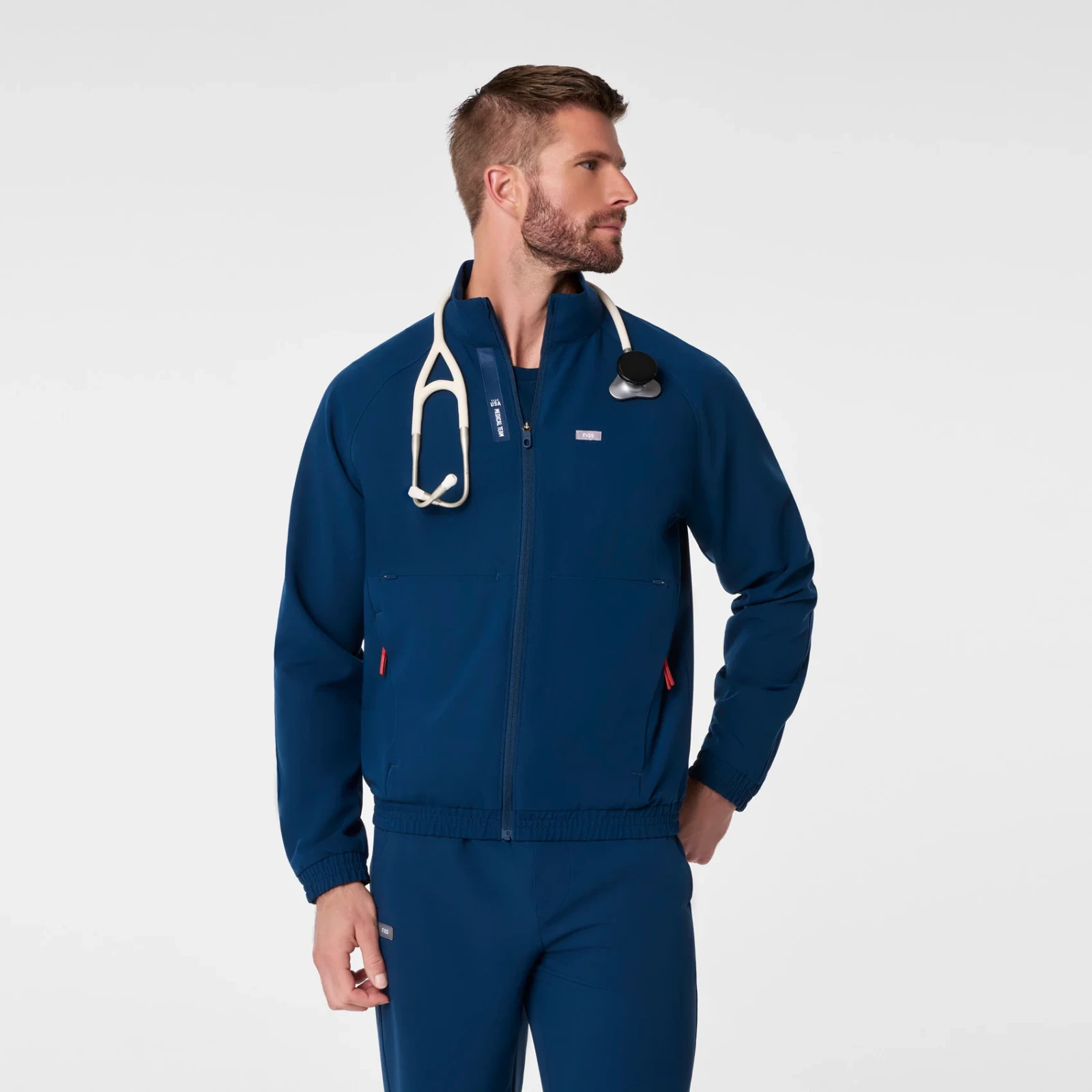 New FIGS x Team USA Cobaki Scrub Jacket Mens (Fast Shipping & Below MSRP)