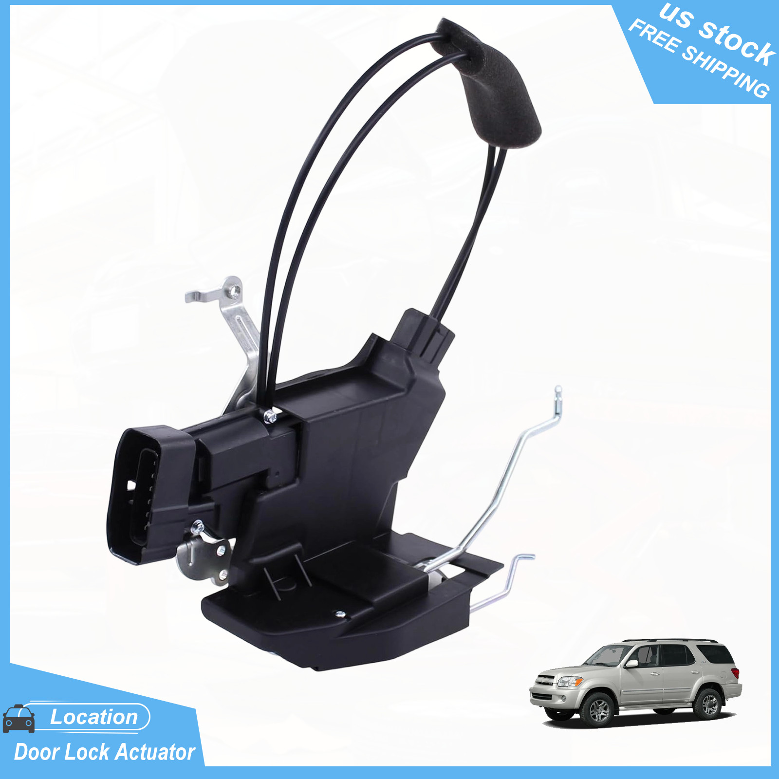 Front Left Driver Door Lock Latch Actuator Assembly for Toyota Sequoia Tundra