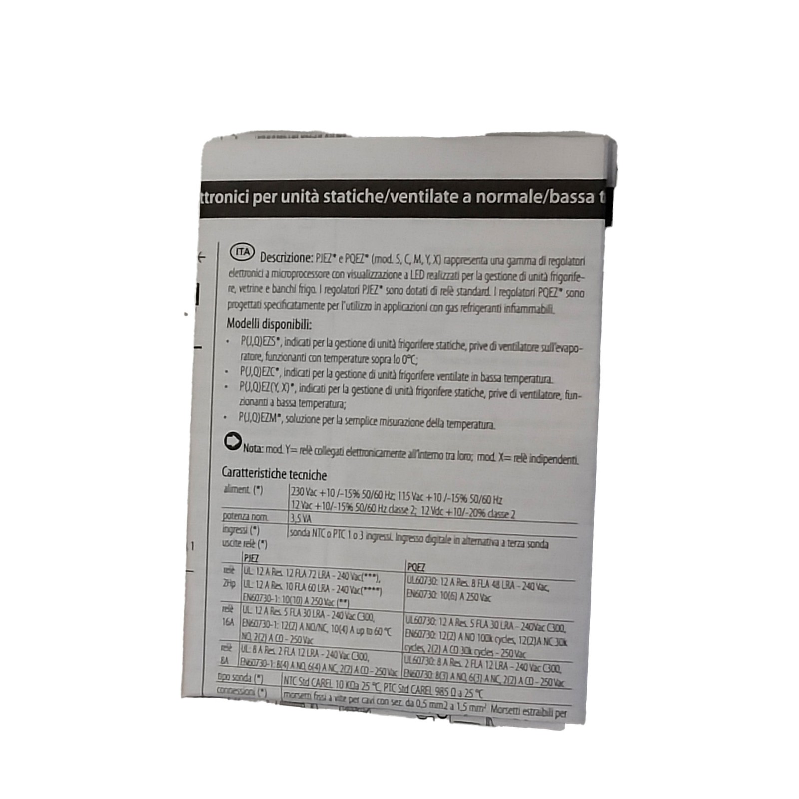 NEW For Carel Digital Temperature Controller PJEZS0H100 For Avantco 17815350