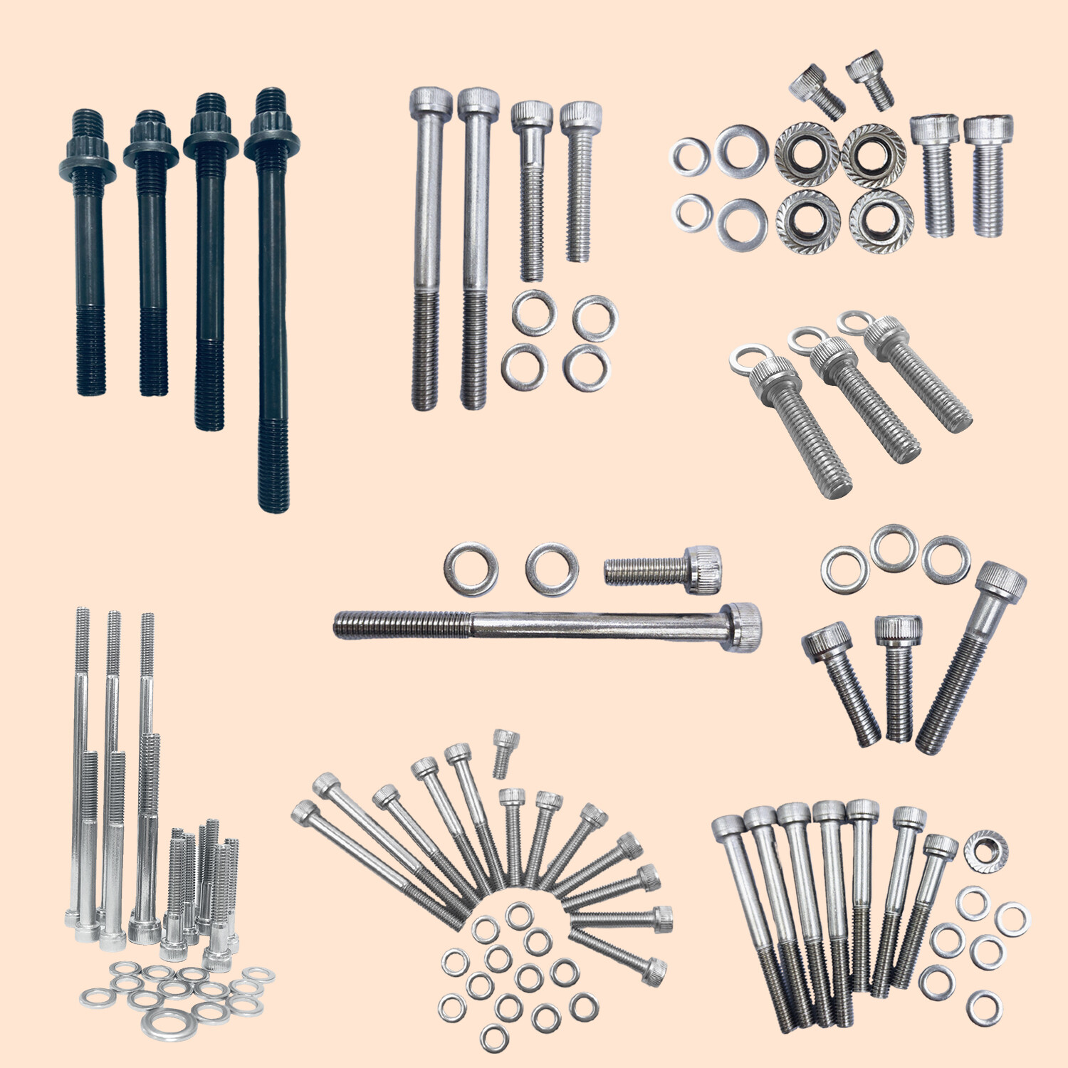 Cylinder Head Stud Nut Kit & Engine Bolts for Honda Sportrax 400 TRX400EX TRX400