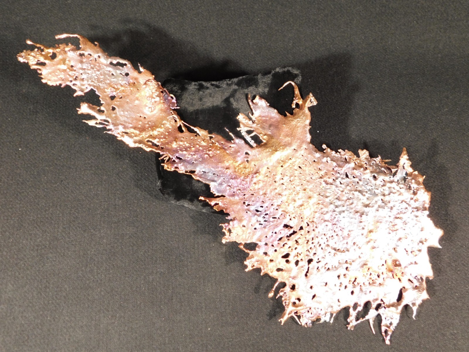 Big! Bright Solid Solid COPPER Splash ART Sculpture Arizona 189gr