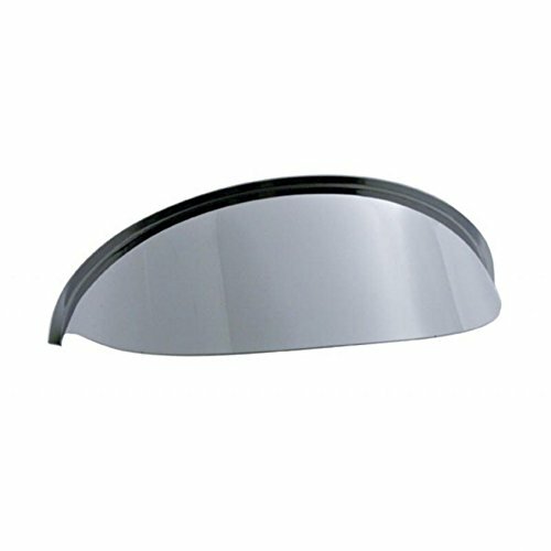 United Pacific 10533 5-3/4 inch Round Stainless Steel Headlight Visor - 1 Unit