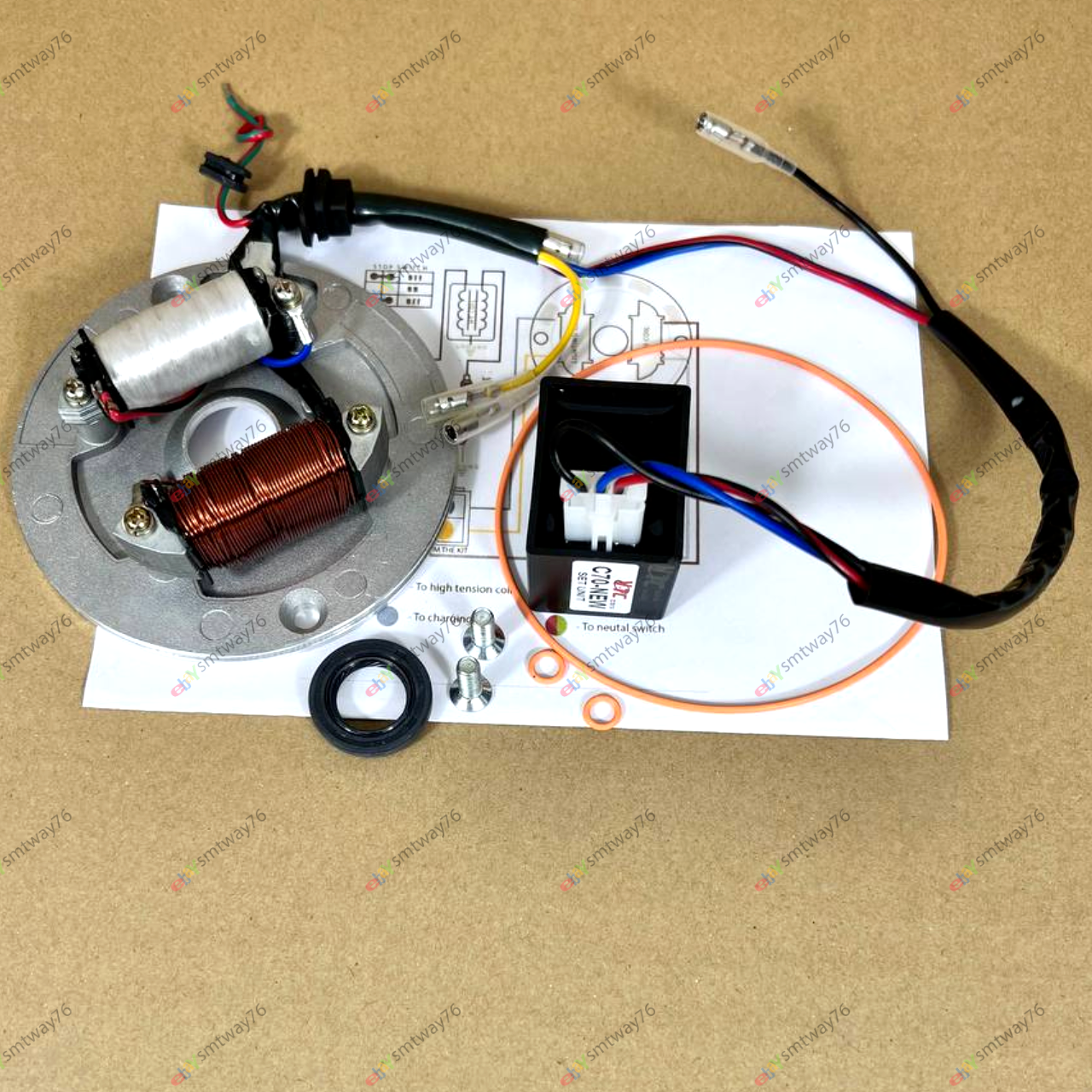 Honda Complete Set CDI Set for ATC70 CT70 CT70H Z50 SS50 Dax XL70 Conversion Kit