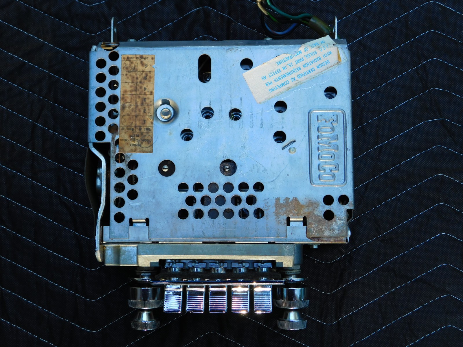 1965 FORD THUNDERBIRD OEM AM-FM RADIO KNOBS BEZEL SPEAKER