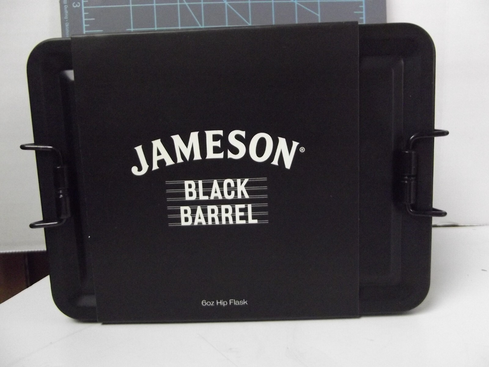 Jameson Flask Black Barrel Hip Flask In Gift Tin 6oz New Irish Whiskey