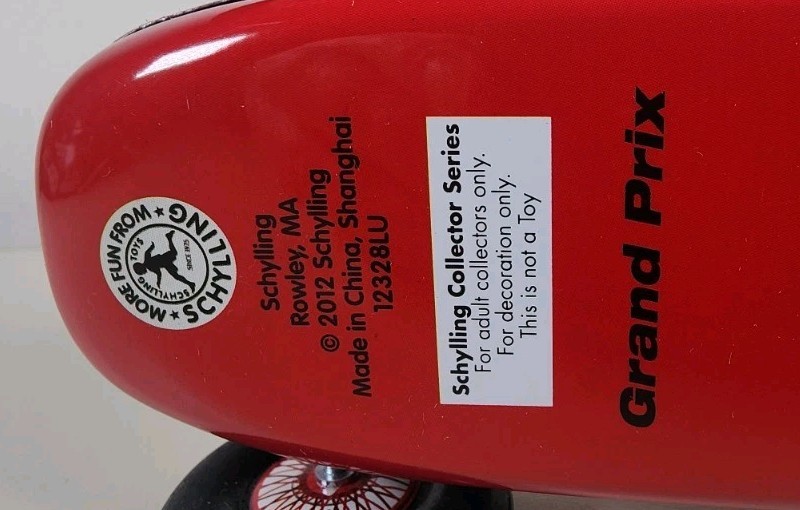Schylling Tin Grand Prix Racer With Piston Pounding Engine Sound NIB