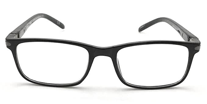 Foster Grant Cole Black Men's Crystal Vision Reading Glasses