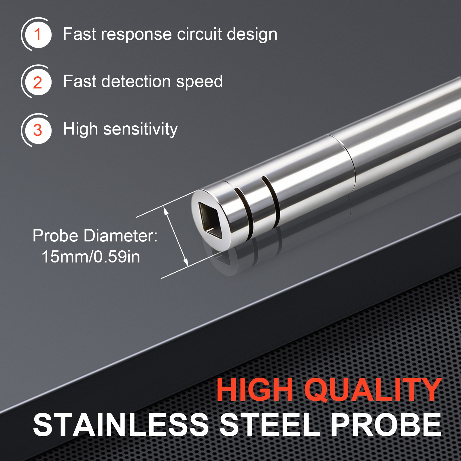 328ft/100m Water Level Meter for Well with 15mm Probe & Steel Tape New