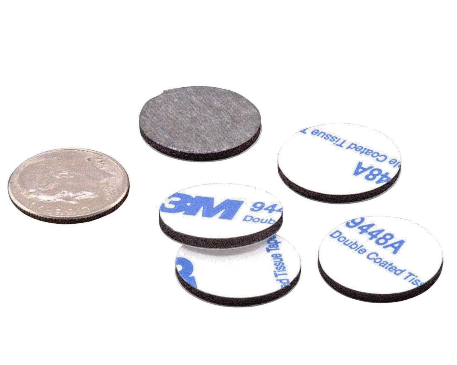 1/2" Dia x 1/16" Rubber Bonding Dots – Double-Sided Mounting Pads Fabrication