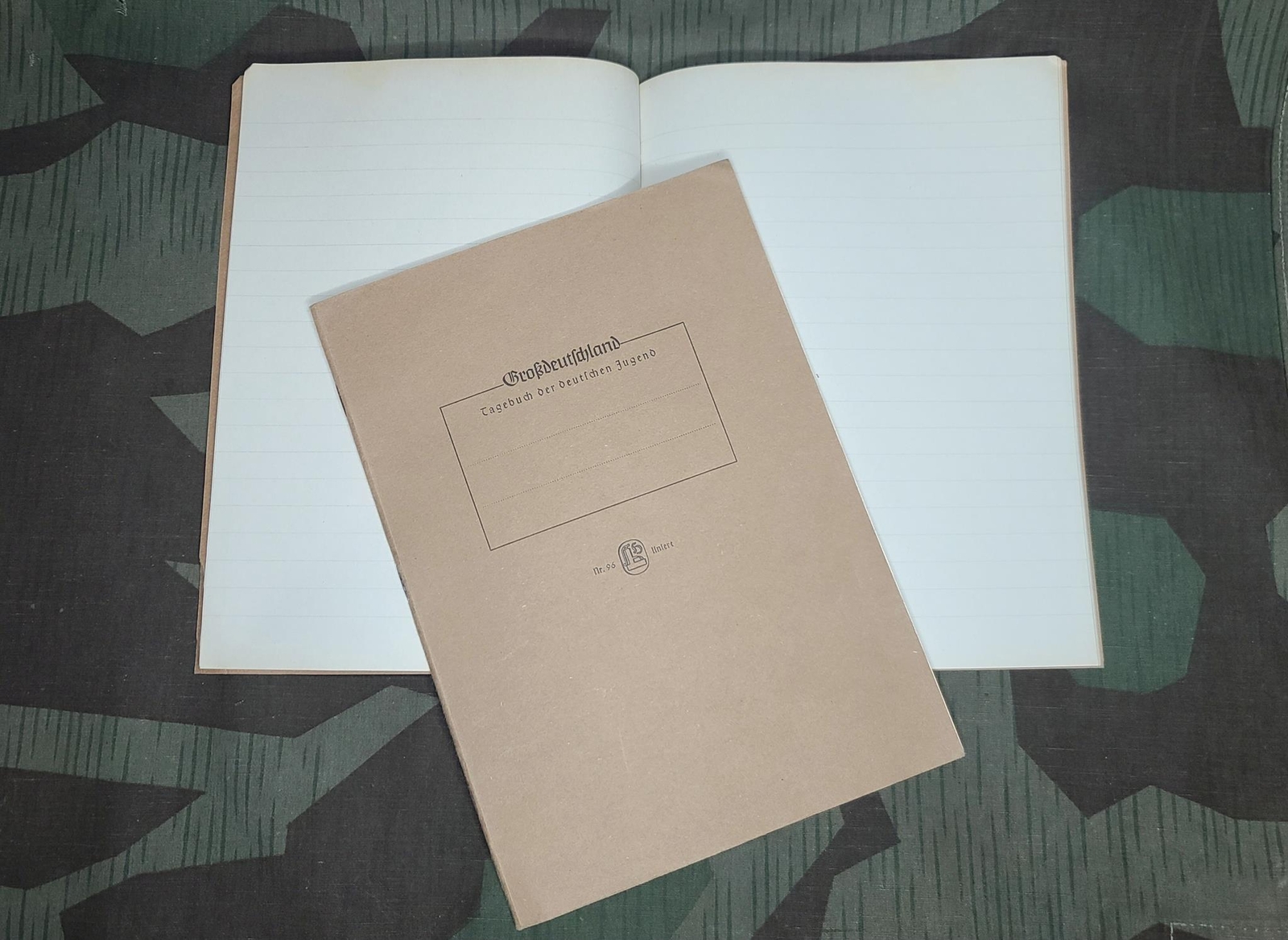 WWII German Grossdeutschland School Day Book for Students Jugend Youth Deadstock