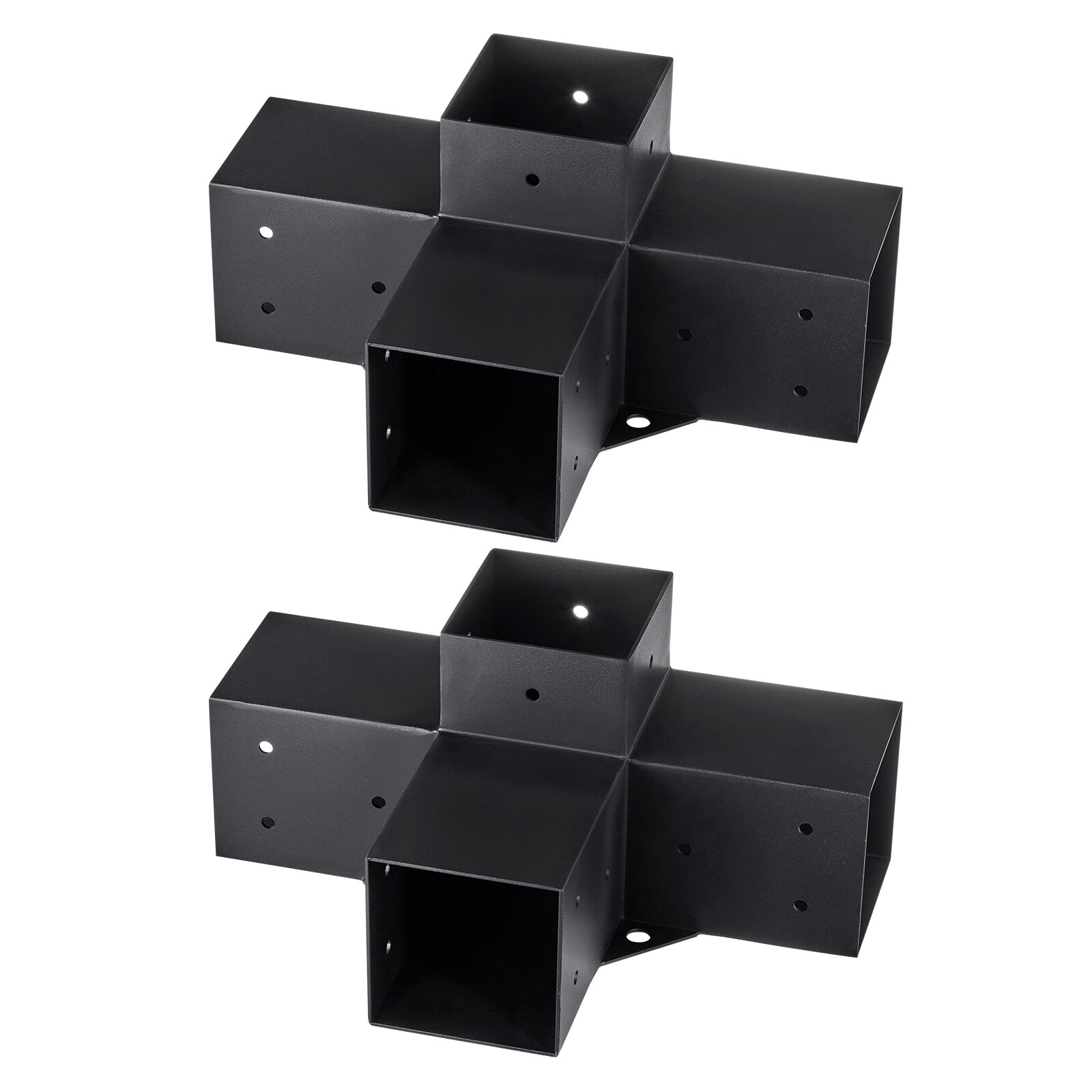 VEVOR 4''x4'' Pergola Bracket Kit 4-Way Woodworks DIY Post for Gazebos 2 pcs