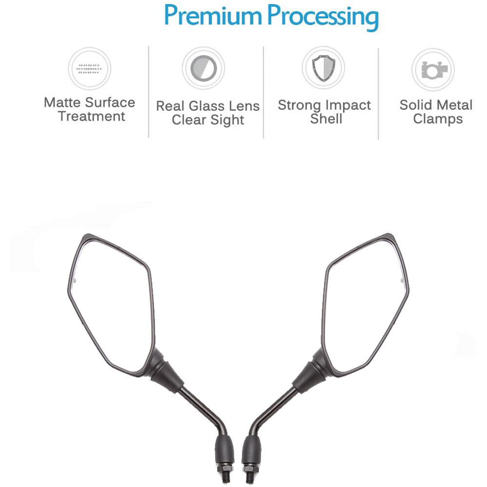 For CF Moto 600 500 800 1000 ATV UTV Rearview Mirrors + 7/8" Handlebar Clamps